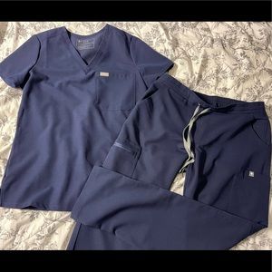 Figs - Navy Blue Scrub Set